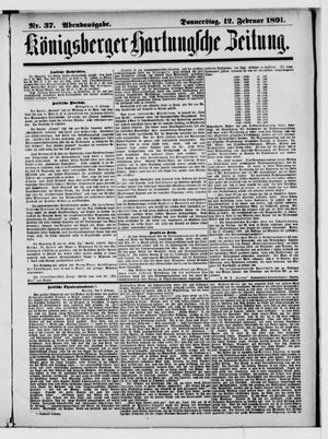 Königsberger Hartungsche Zeitung on Feb 12, 1891