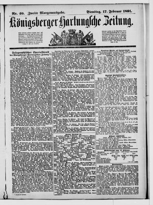 Königsberger Hartungsche Zeitung on Feb 17, 1891