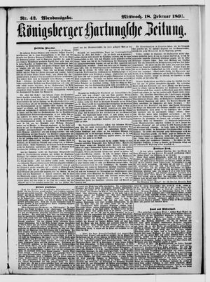 Königsberger Hartungsche Zeitung on Feb 18, 1891