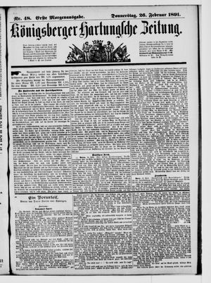 Königsberger Hartungsche Zeitung on Feb 26, 1891