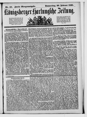 Königsberger Hartungsche Zeitung vom 26.02.1891