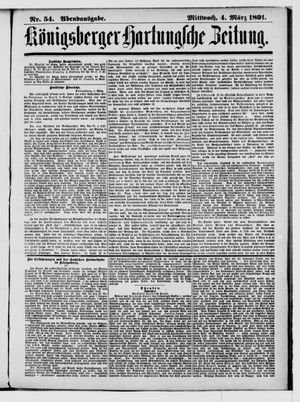 Königsberger Hartungsche Zeitung vom 04.03.1891