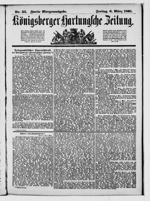 Königsberger Hartungsche Zeitung vom 06.03.1891