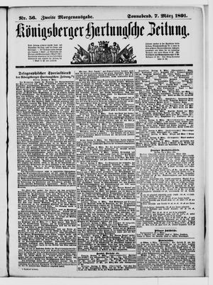 Königsberger Hartungsche Zeitung vom 07.03.1891