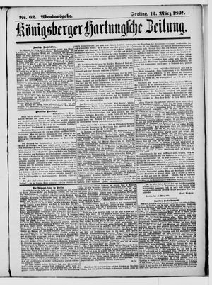 Königsberger Hartungsche Zeitung vom 13.03.1891