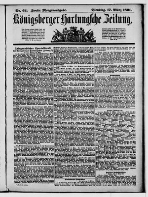 Königsberger Hartungsche Zeitung vom 17.03.1891