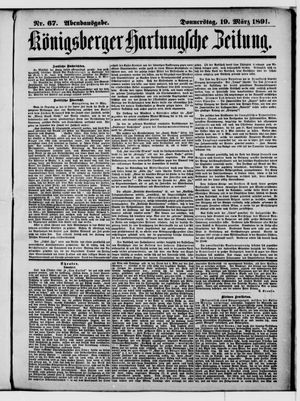 Königsberger Hartungsche Zeitung vom 19.03.1891