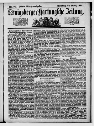 Königsberger Hartungsche Zeitung on Mar 24, 1891