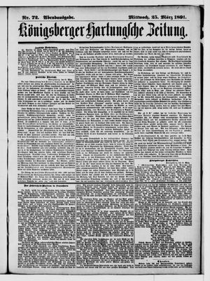 Königsberger Hartungsche Zeitung vom 25.03.1891