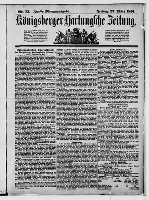 Königsberger Hartungsche Zeitung vom 27.03.1891