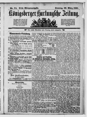 Königsberger Hartungsche Zeitung vom 29.03.1891
