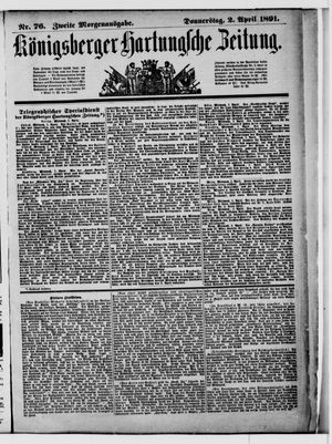 Königsberger Hartungsche Zeitung vom 02.04.1891