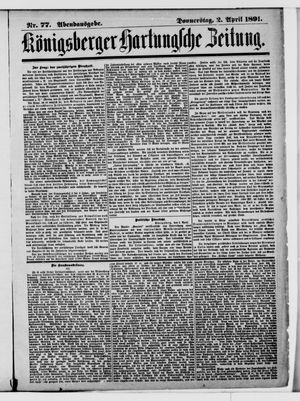 Königsberger Hartungsche Zeitung vom 02.04.1891
