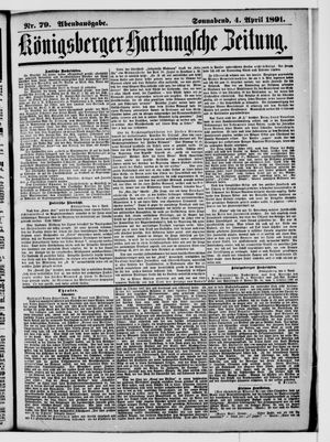 Königsberger Hartungsche Zeitung on Apr 4, 1891
