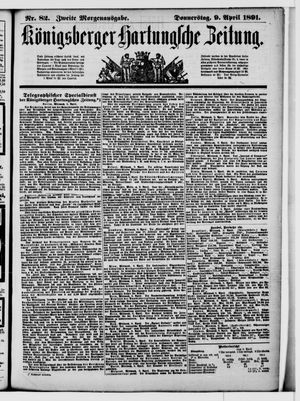 Königsberger Hartungsche Zeitung on Apr 9, 1891