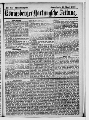 Königsberger Hartungsche Zeitung vom 11.04.1891