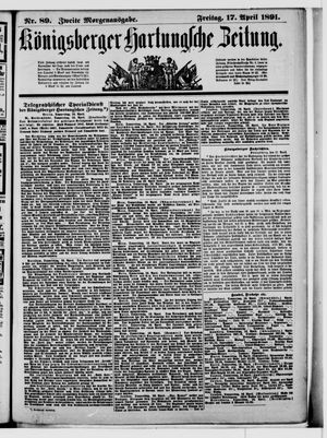 Königsberger Hartungsche Zeitung on Apr 17, 1891