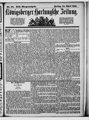 Königsberger Hartungsche Zeitung on Apr 24, 1891