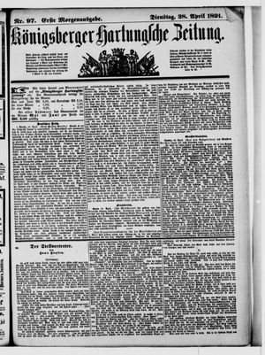 Königsberger Hartungsche Zeitung vom 28.04.1891