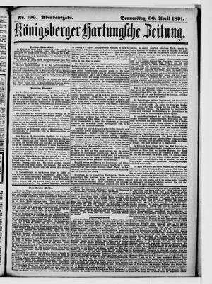 Königsberger Hartungsche Zeitung on Apr 30, 1891