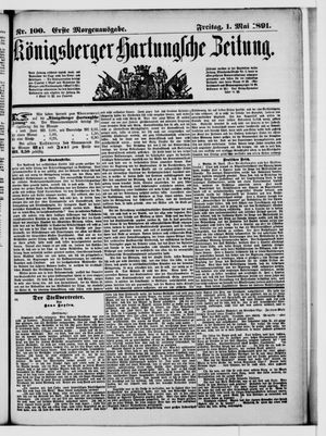 Königsberger Hartungsche Zeitung vom 01.05.1891