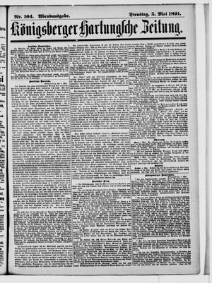 Königsberger Hartungsche Zeitung vom 05.05.1891