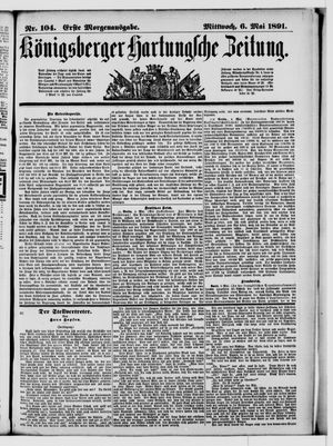 Königsberger Hartungsche Zeitung vom 06.05.1891