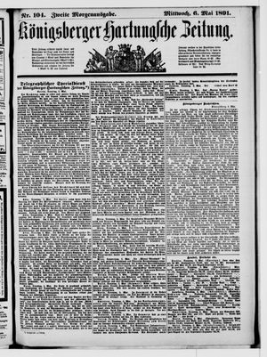 Königsberger Hartungsche Zeitung vom 06.05.1891