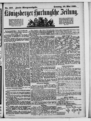 Königsberger Hartungsche Zeitung vom 10.05.1891