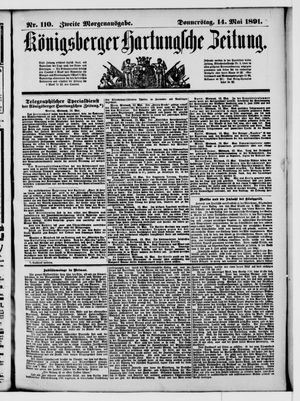 Königsberger Hartungsche Zeitung vom 14.05.1891