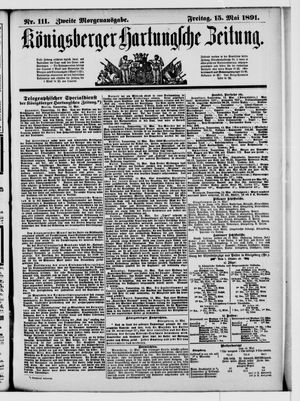 Königsberger Hartungsche Zeitung on May 15, 1891