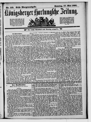 Königsberger Hartungsche Zeitung vom 17.05.1891