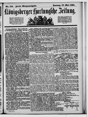 Königsberger Hartungsche Zeitung on May 17, 1891
