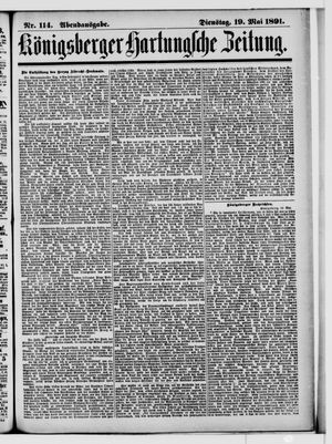 Königsberger Hartungsche Zeitung on May 19, 1891