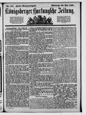 Königsberger Hartungsche Zeitung vom 20.05.1891