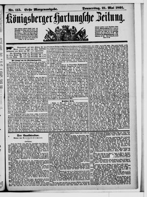 Königsberger Hartungsche Zeitung vom 21.05.1891