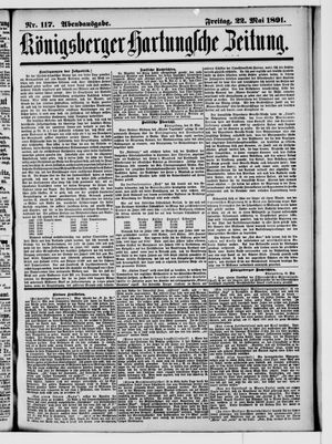 Königsberger Hartungsche Zeitung on May 22, 1891