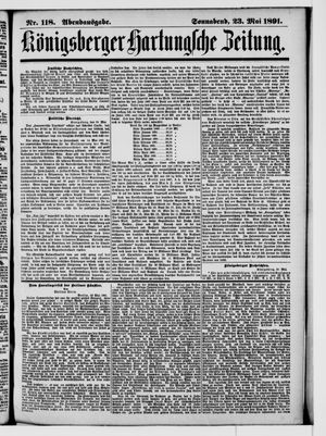 Königsberger Hartungsche Zeitung on May 23, 1891