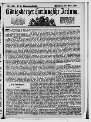 Königsberger Hartungsche Zeitung on May 26, 1891
