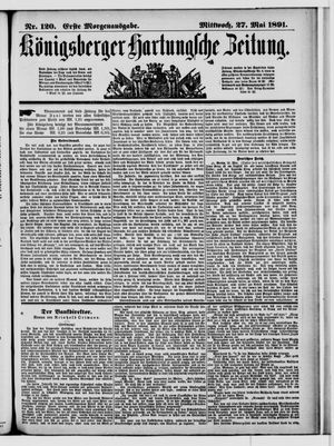 Königsberger Hartungsche Zeitung vom 27.05.1891