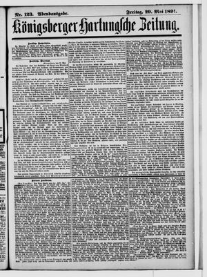 Königsberger Hartungsche Zeitung vom 29.05.1891