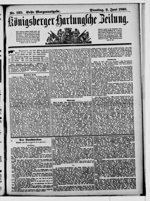 Königsberger Hartungsche Zeitung vom 02.06.1891