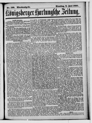 Königsberger Hartungsche Zeitung vom 02.06.1891