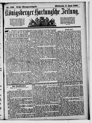 Königsberger Hartungsche Zeitung vom 03.06.1891