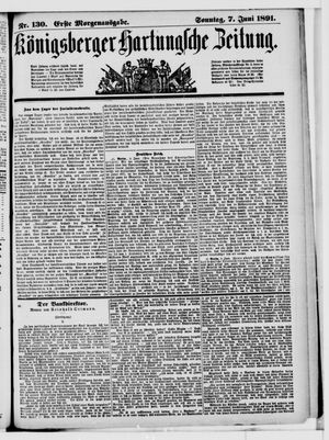 Königsberger Hartungsche Zeitung on Jun 7, 1891