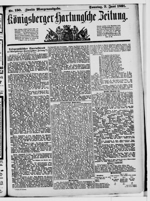 Königsberger Hartungsche Zeitung vom 07.06.1891