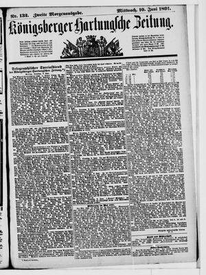 Königsberger Hartungsche Zeitung vom 10.06.1891