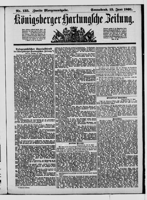 Königsberger Hartungsche Zeitung vom 13.06.1891