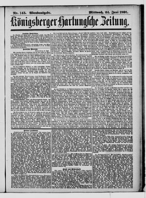 Königsberger Hartungsche Zeitung vom 24.06.1891