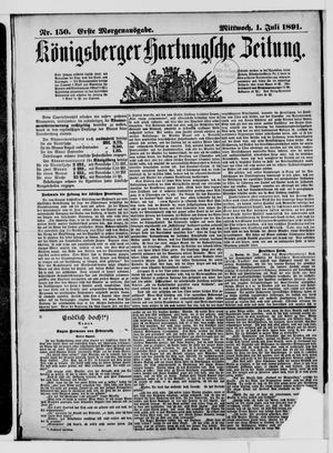 Königsberger Hartungsche Zeitung on Jul 1, 1891